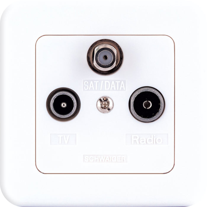 Single or branch line socket (2.5 dB) in a set