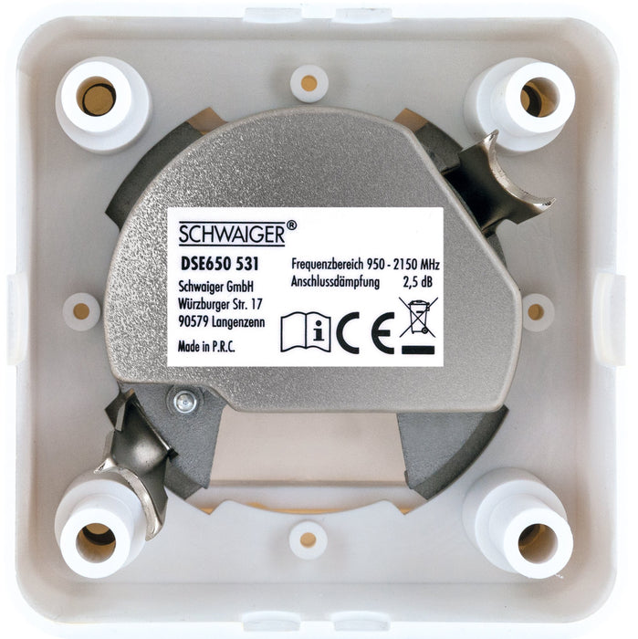 Single or branch line socket (2.5 dB) in a set