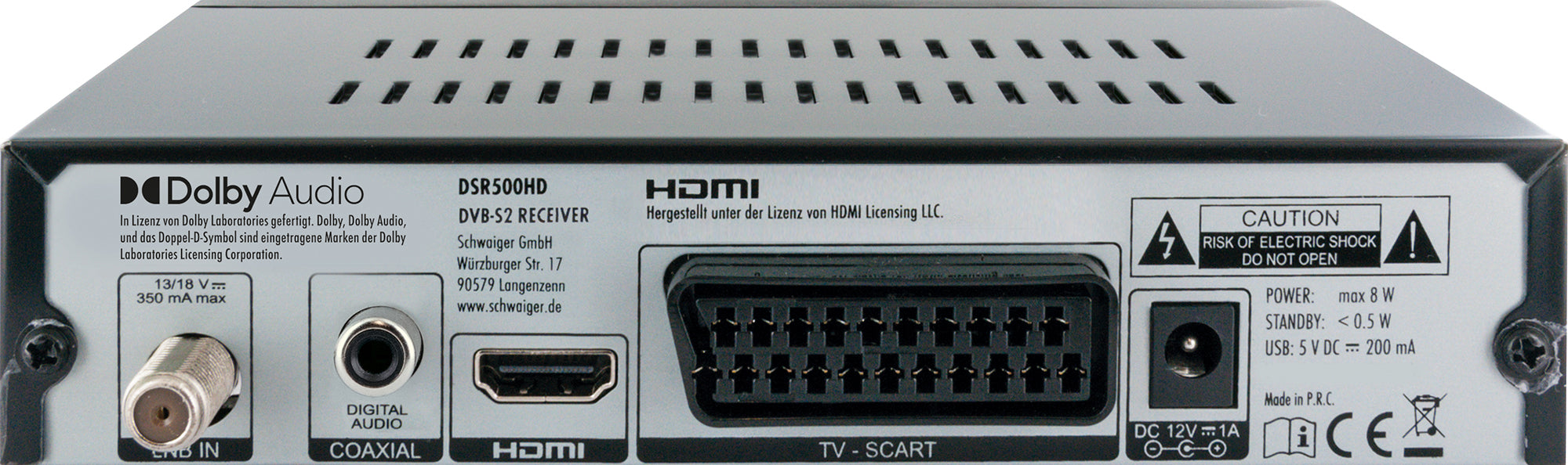 SAT-Receiver digital FULL HD FTA vorprogrammiert