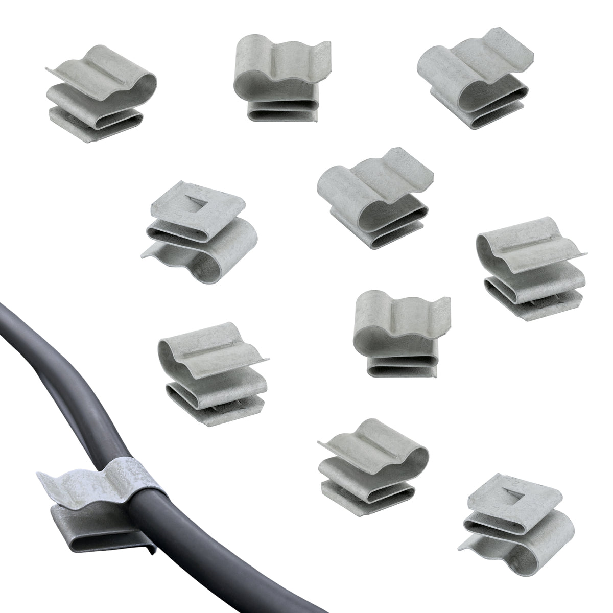 Solar cable clip set of 10