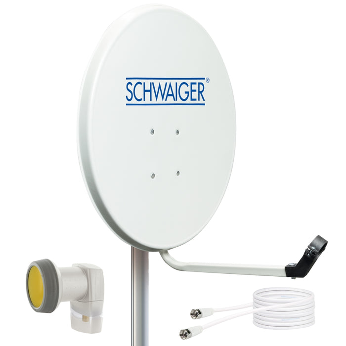 Satellitenanlage Set Hellgrau Stahl 55 cm