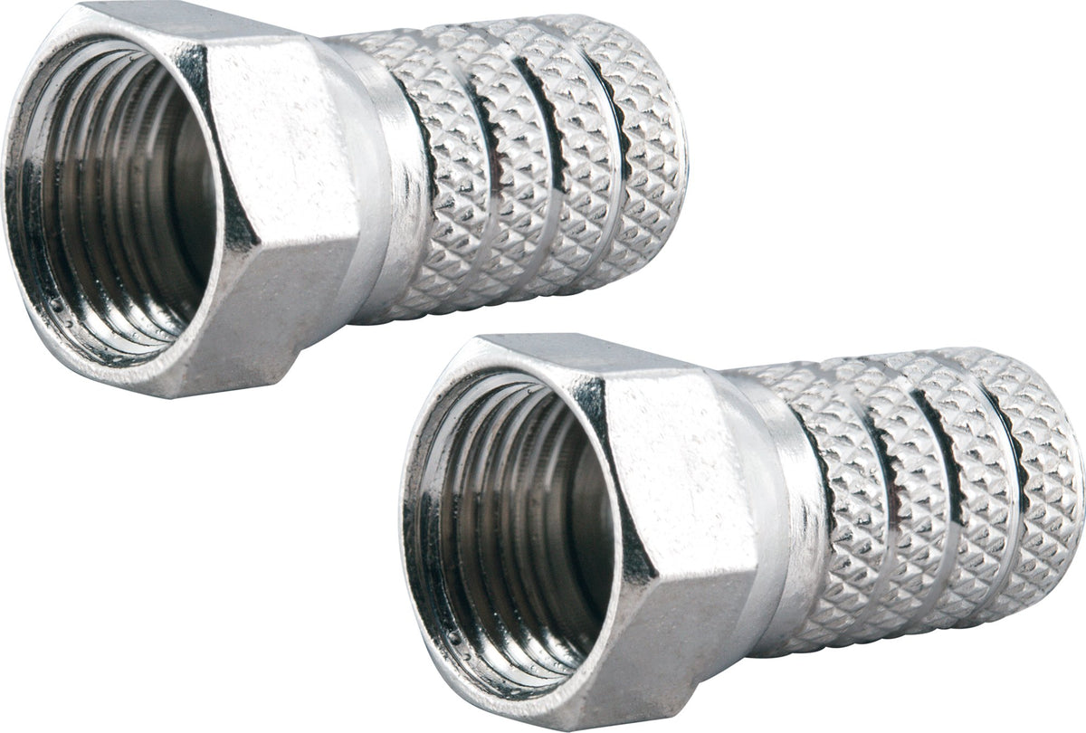 F twist-on connector set of 2 (Ø 4 mm)