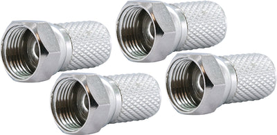 F-Aufdrehstecker 4er Set Ø 7,3 mm