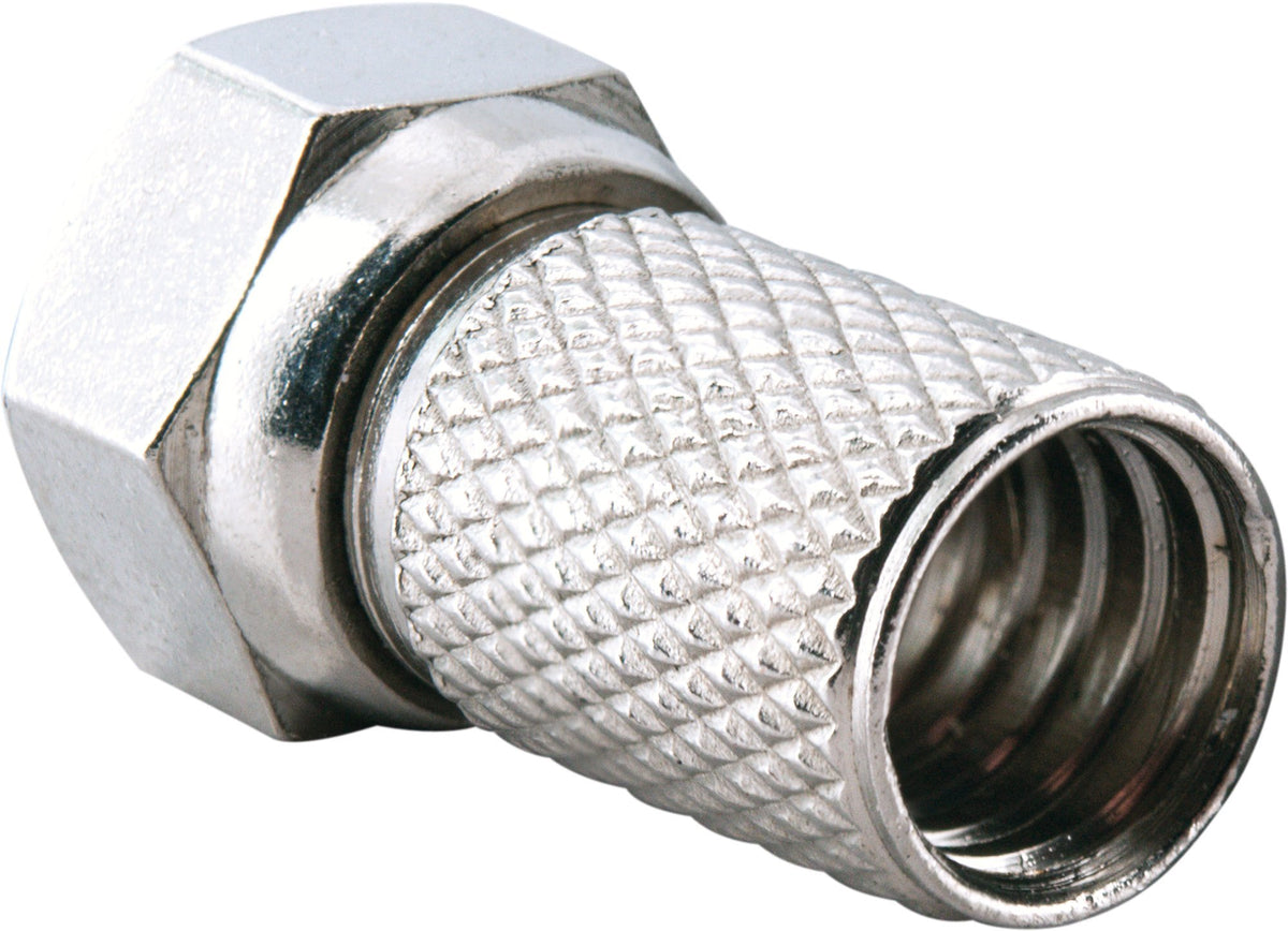 F twist-on connector set of 10 (Ø 7.5 mm)