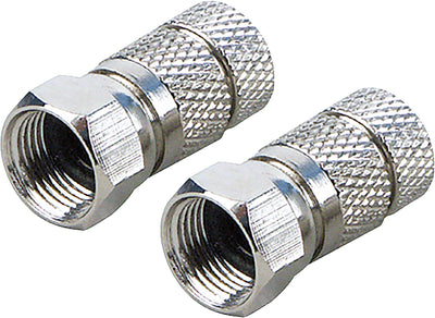 HQ F twist-on connector set of 2 (Ø 7 mm)