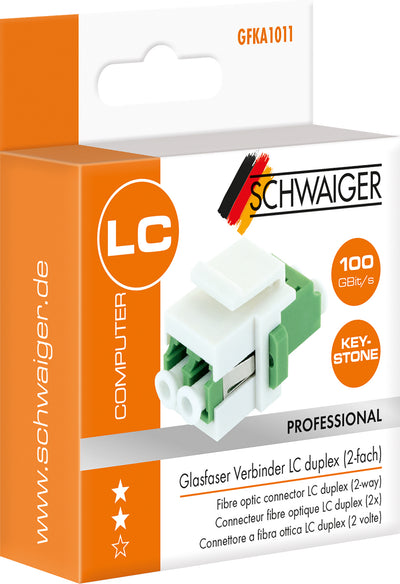 Glasfaser Verbinder LC duplex (2-fach)
