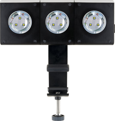 Grill-Leuchte mit beweglichen LED-Strahlern