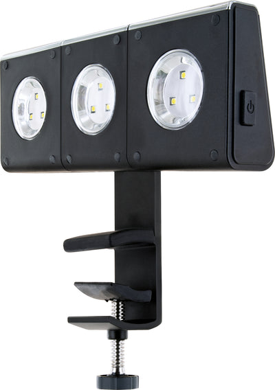 Grill-Leuchte mit beweglichen LED-Strahlern