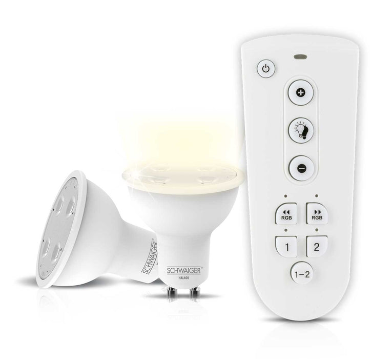 Smart Leuchtmittel Set dimmbar mit Fernbedienung GU10