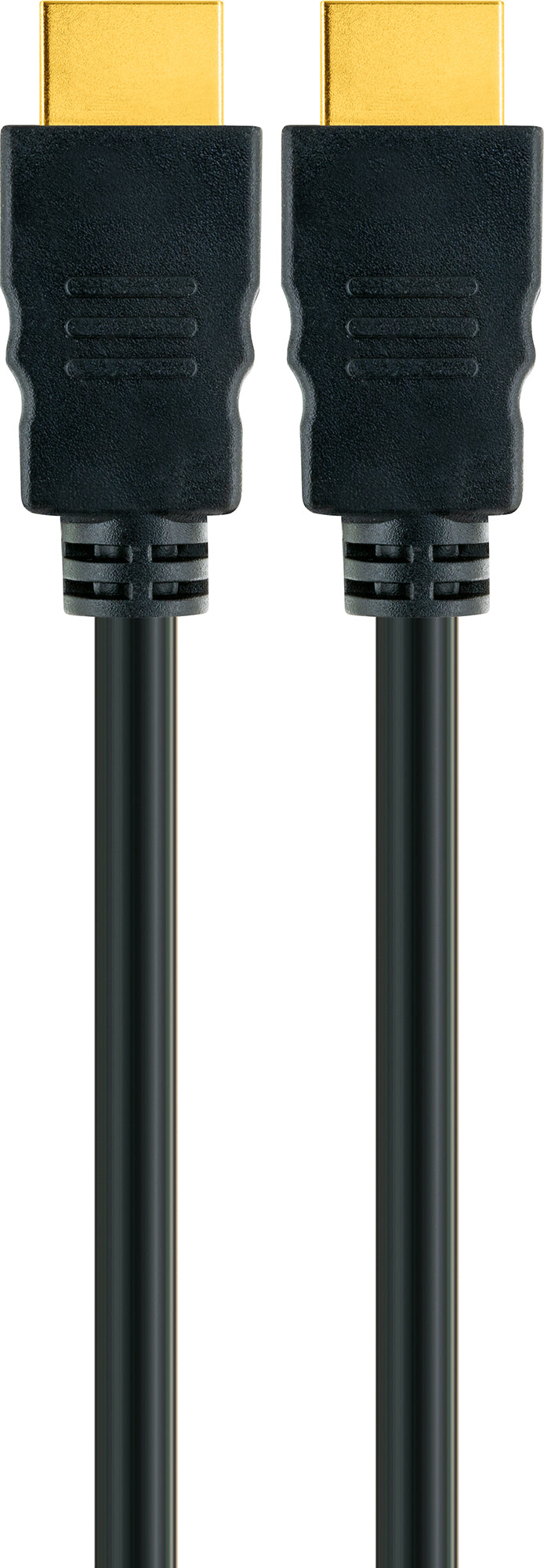 HDMI®-Kabel mit Ethernet 18 Gbit/s schwarz/gold 0,7-5 m