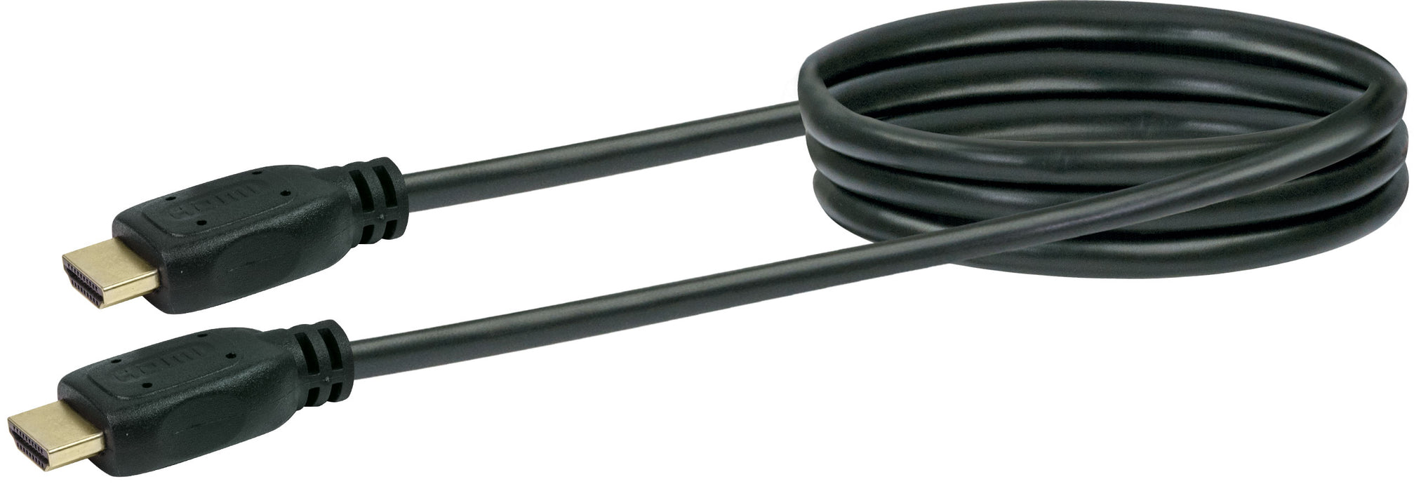 HDMI®-Kabel mit Ethernet 18 Gbit/s schwarz/gold 0,7-5 m