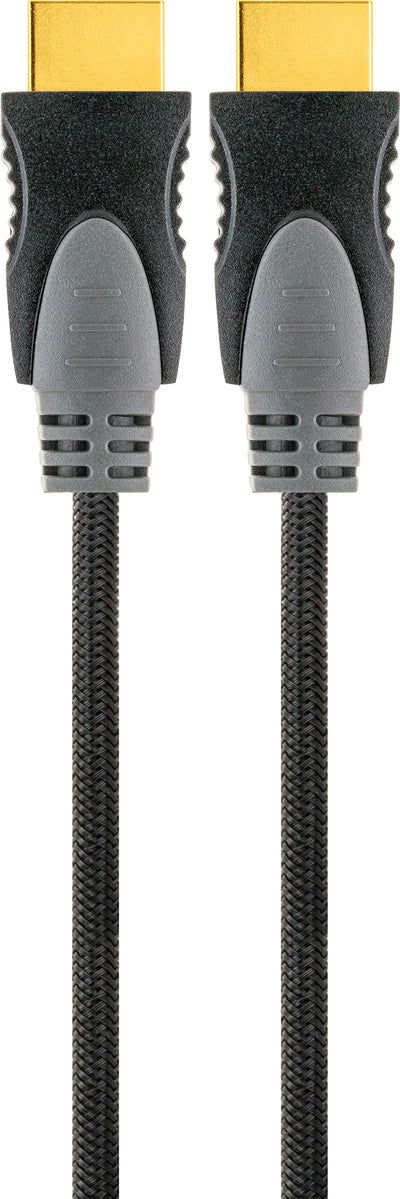 HDMI®-Kabel mit Ethernet 18 Gbit/s schwarz/grau 1,5 m