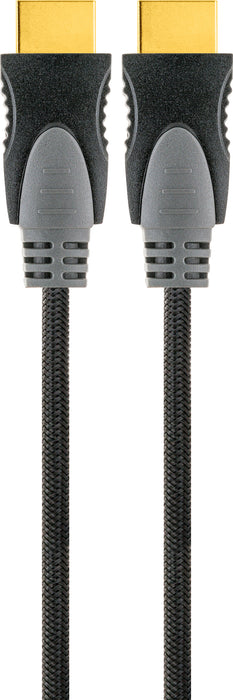 HDMI®-Kabel mit Ethernet 18 Gbit/s schwarz/grau 1,5 m
