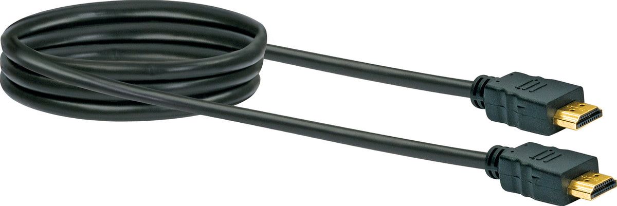 HDMI®-Kabel mit Ethernet 18 Gbit/s schwarz/gold 0,7-5 m