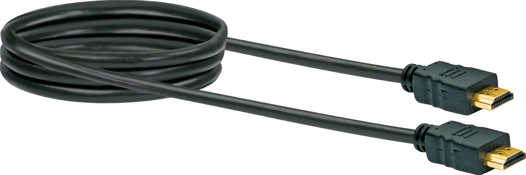 HDMI®-Kabel mit Ethernet 18 Gbit/s schwarz/gold 0,7-5 m