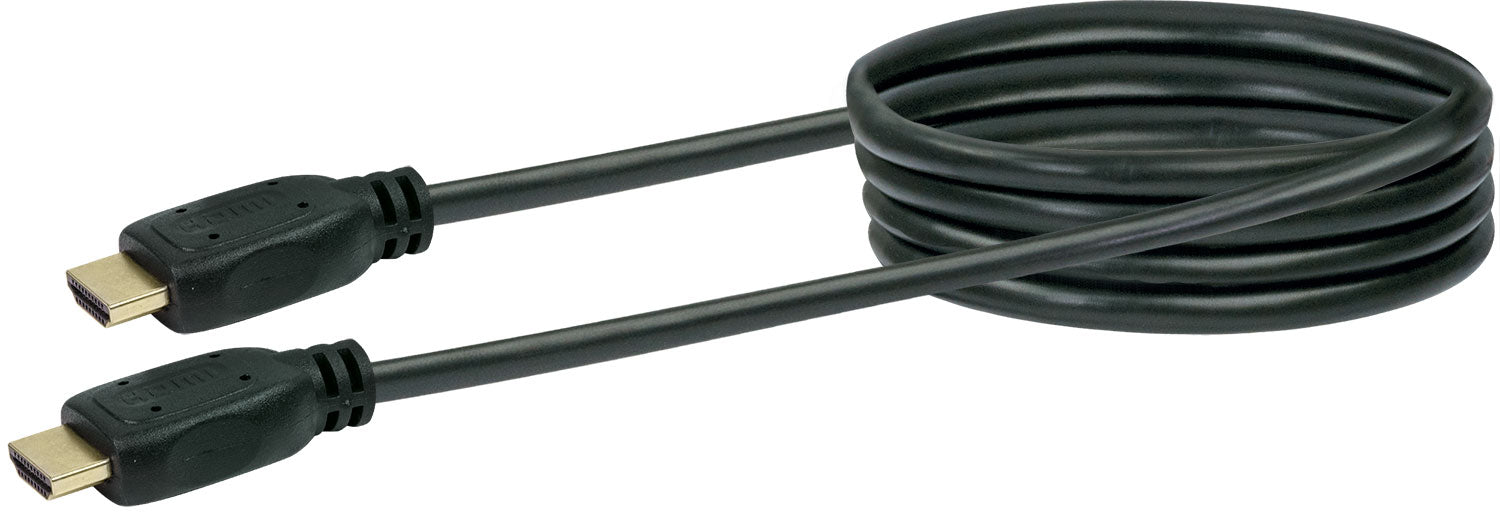 HDMI®-Kabel mit Ethernet 18 Gbit/s schwarz/gold 0,7-5 m