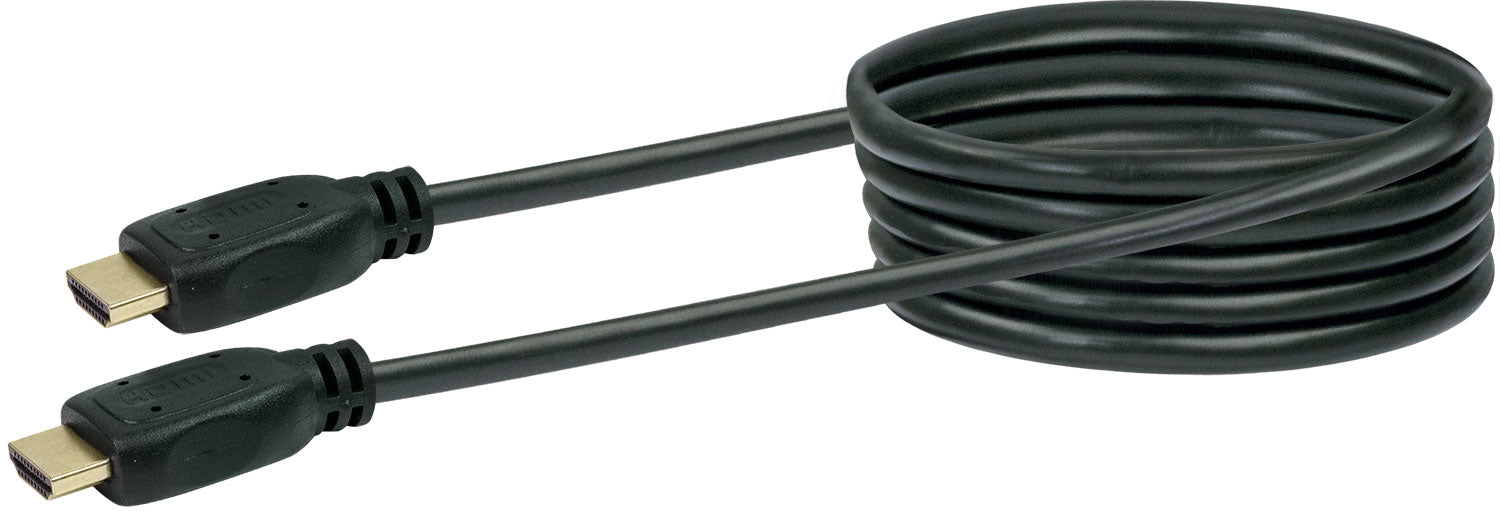 HDMI®-Kabel mit Ethernet 18 Gbit/s schwarz/gold 0,7-5 m