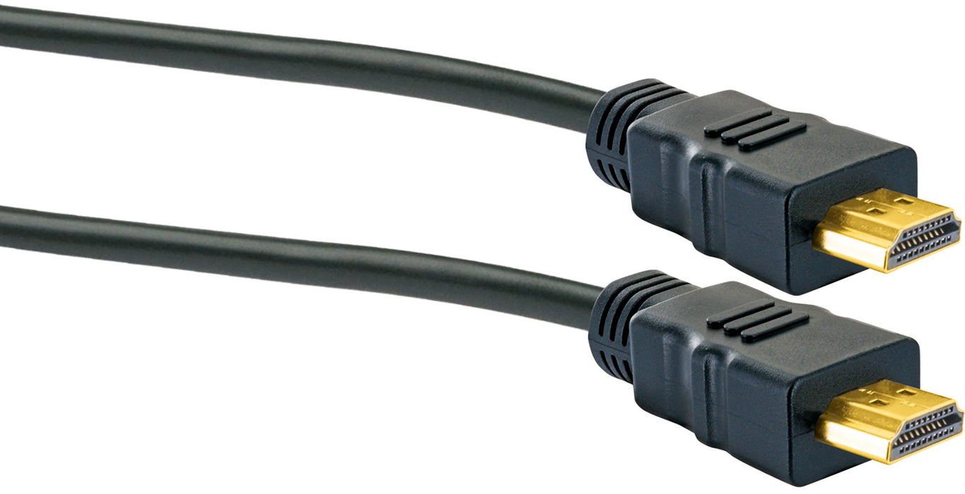 HDMI®-Kabel mit Ethernet 10,2 Gbit/s schwarz/gold 10/15 m