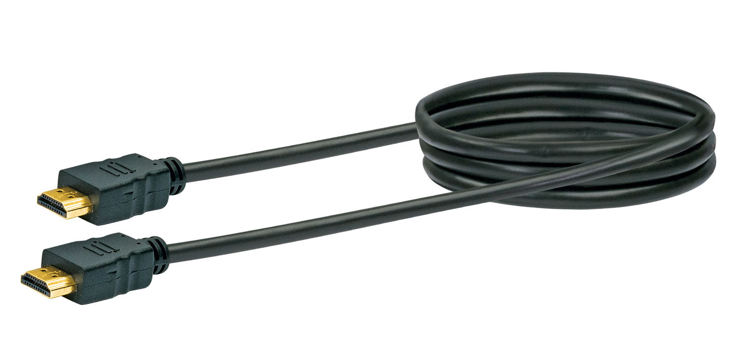 HDMI®-Kabel mit Ethernet 10,2 Gbit/s schwarz/gold 1,5/3/5 m