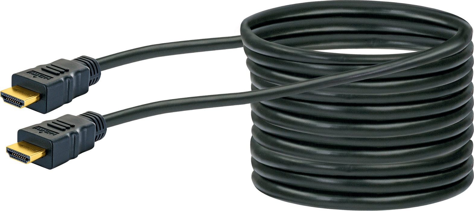 HDMI®-Kabel mit Ethernet 18 Gbit/s schwarz/gold 0,7-5 m