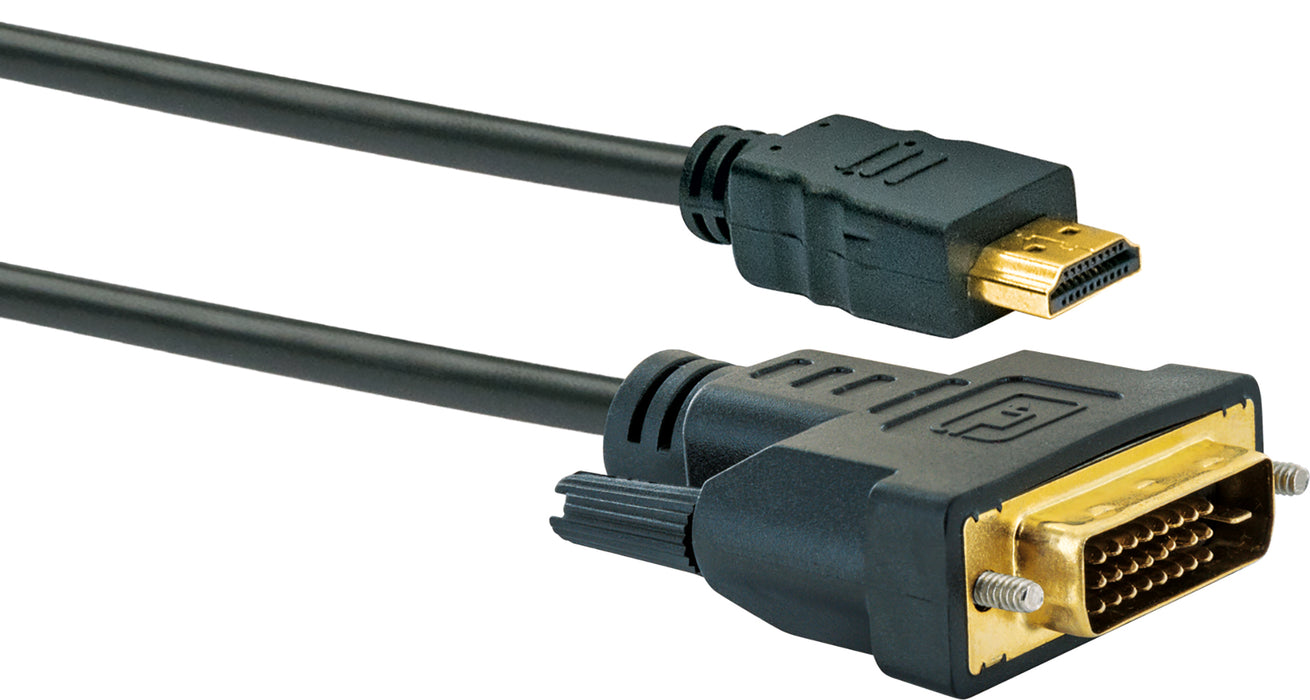HDMI®-DVI Adapterkabel mit Ethernet