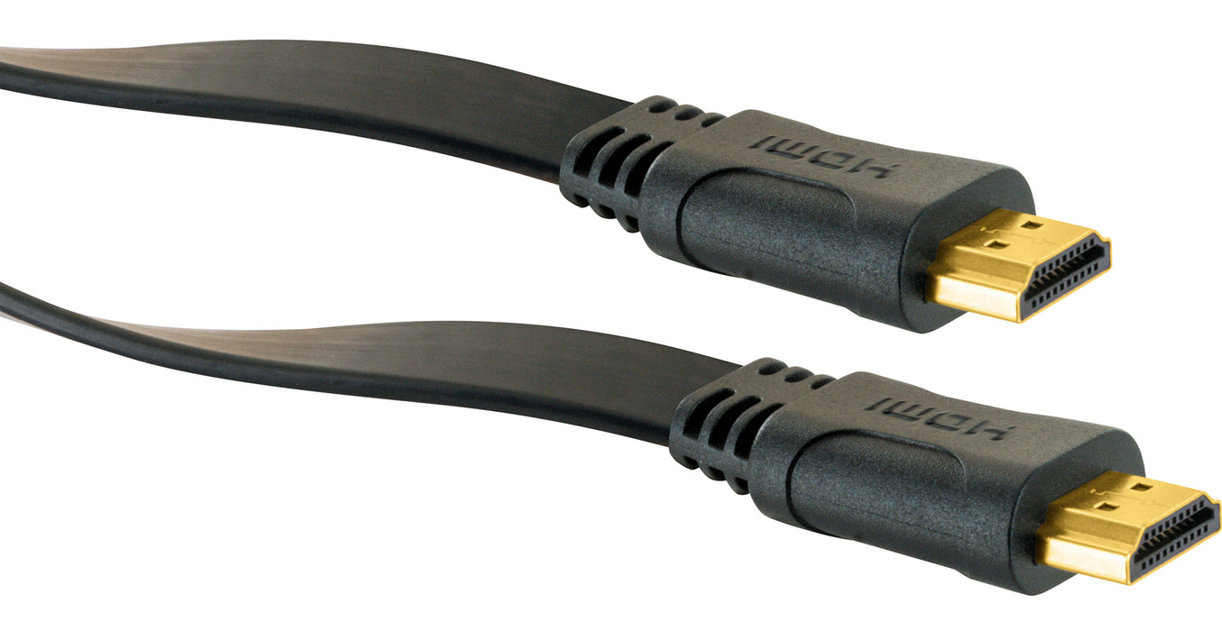 HDMI®-Kabel mit Ethernet 18 Gbit/s schwarz/gold 1,5/3 m