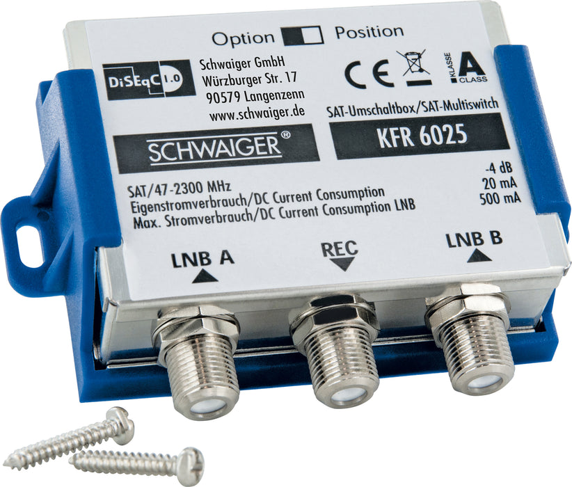 DiSEqC 1.0 switch (2> 1)