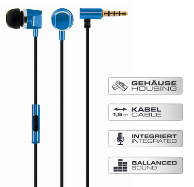 In-Ear Kopfhörer mit gewinkeltem Klinkenanschluss