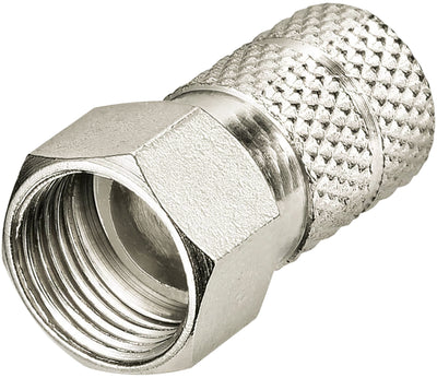 F-Stecker und Verbinder 3er Set Ø 8 mm