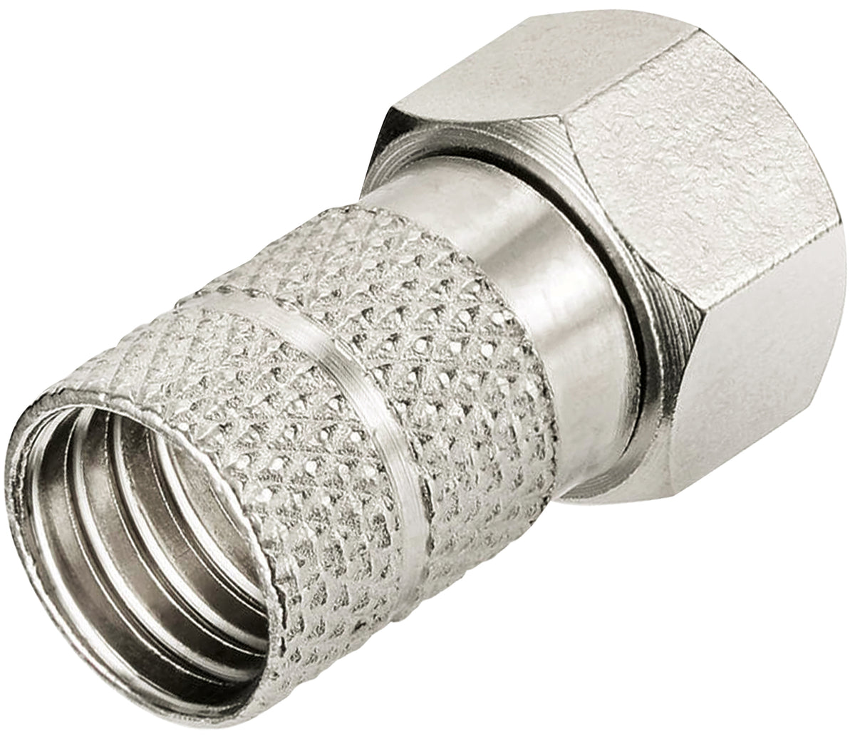 F-Stecker und Verbinder 3er Set Ø 8 mm