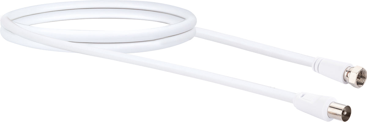 Adapterkabel F- auf IEC-Stecker 1,5 - 3 m 75 dB