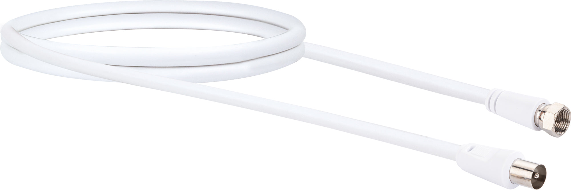 Adapterkabel F- auf IEC-Stecker 1,5 - 3 m 75 dB
