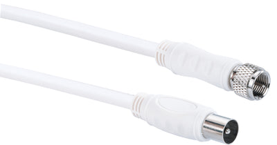 Adapterkabel F- auf IEC-Stecker 1,5 - 5 m 90 dB