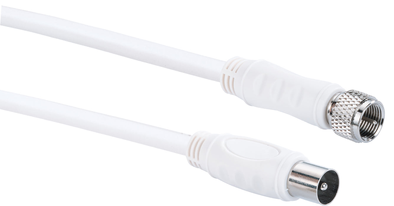 Adapterkabel F- auf IEC-Stecker 1,5 - 5 m 90 dB
