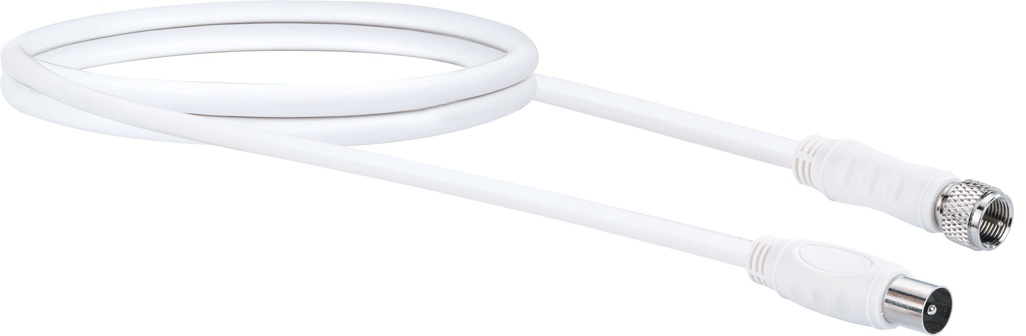 Adapterkabel F- auf IEC-Stecker 1,5 - 5 m 90 dB