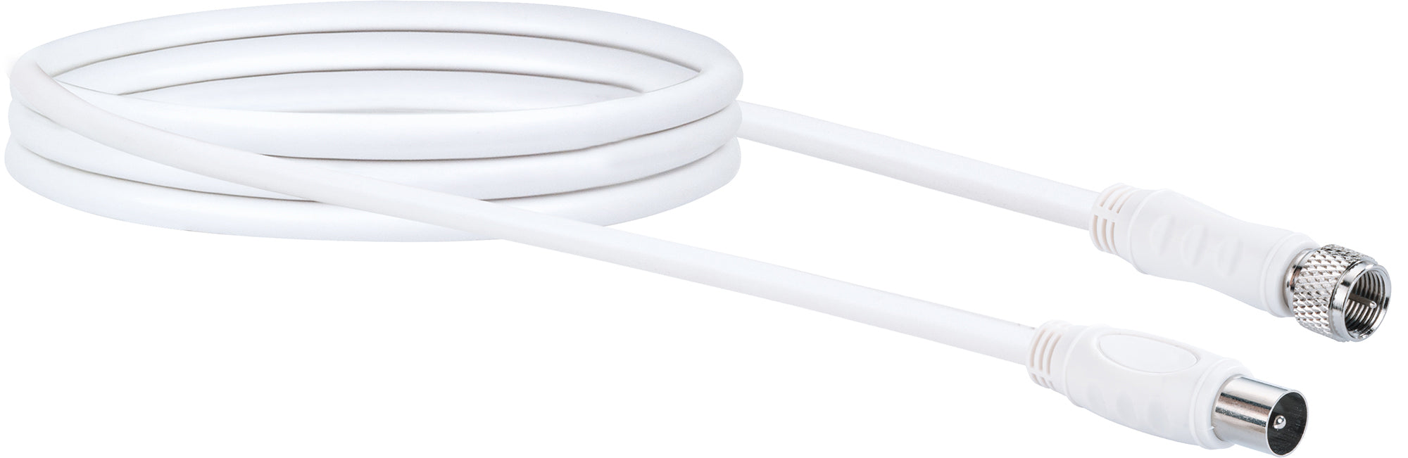 Adapterkabel F- auf IEC-Stecker 1,5 - 5 m 90 dB