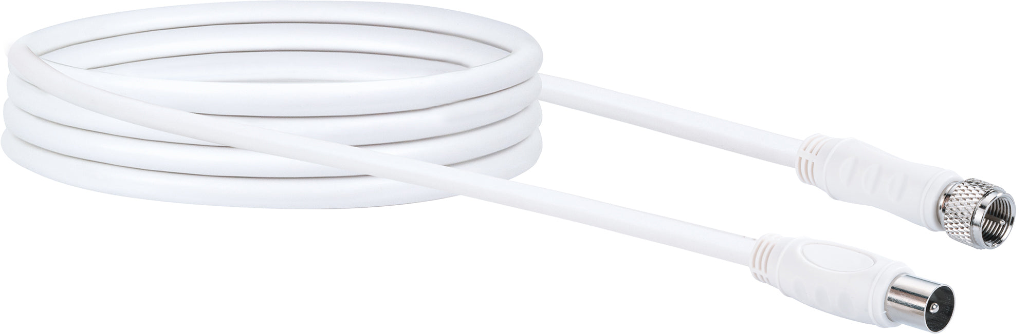 Adapterkabel F- auf IEC-Stecker 1,5 - 5 m 90 dB