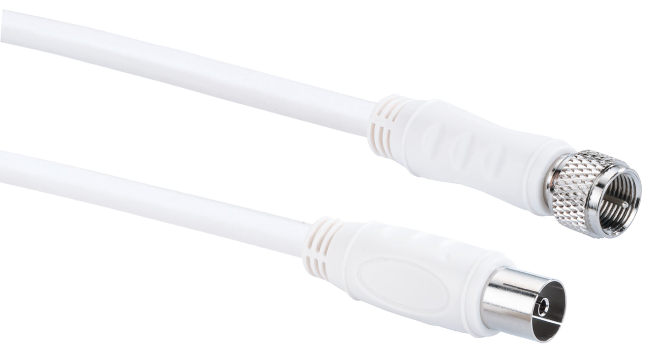 Adapterkabel F-Stecker auf IEC-Buchse 1,5 - 5 m  90 dB