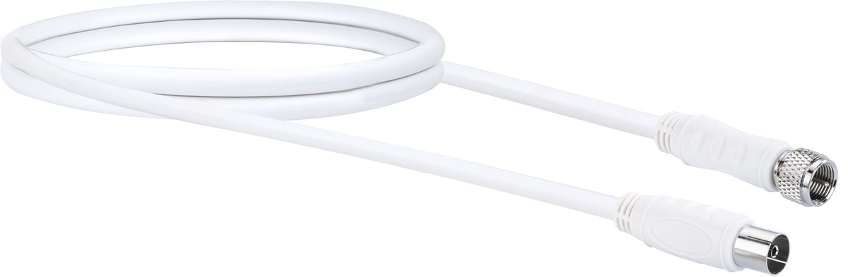 Adapterkabel F-Stecker auf IEC-Buchse 1,5 - 5 m  90 dB