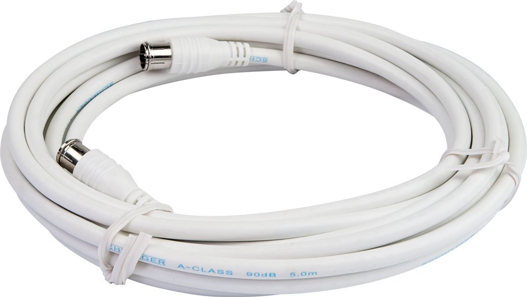 SAT-Anschlusskabel F-Quick Stecker 3/5 m 90 dB