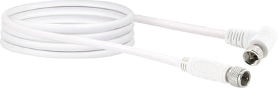 SAT-Anschlusskabel mit F-Winkelstecker 1,5 - 3 m 110 dB
