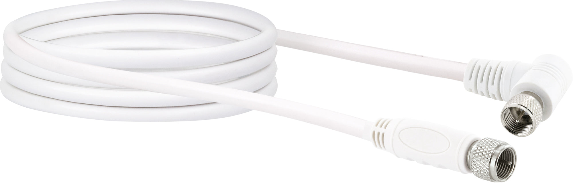 SAT-Anschlusskabel mit F-Winkelstecker 1,5 - 3 m 110 dB