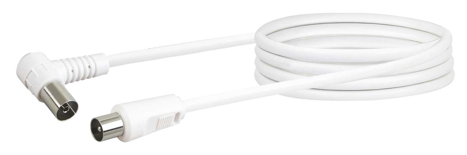 Antennenkabel mit IEC-Winkelstecker 1,5 - 10 m 75 dB