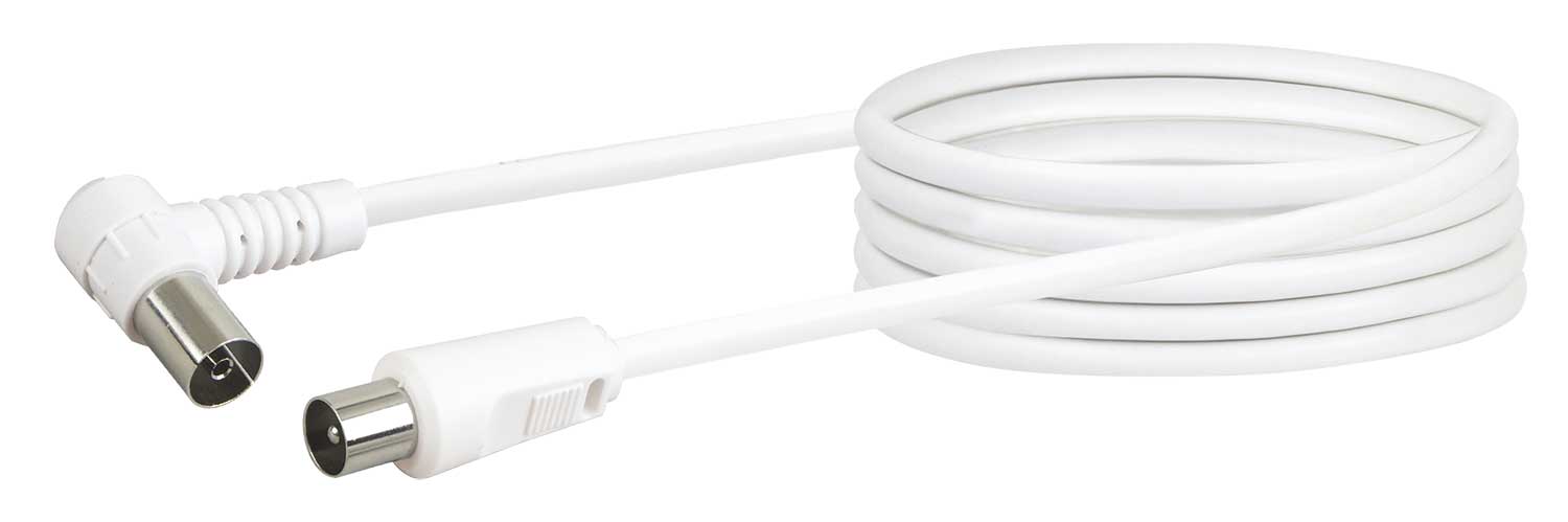 Antennenkabel mit IEC-Winkelstecker 1,5 - 10 m 75 dB