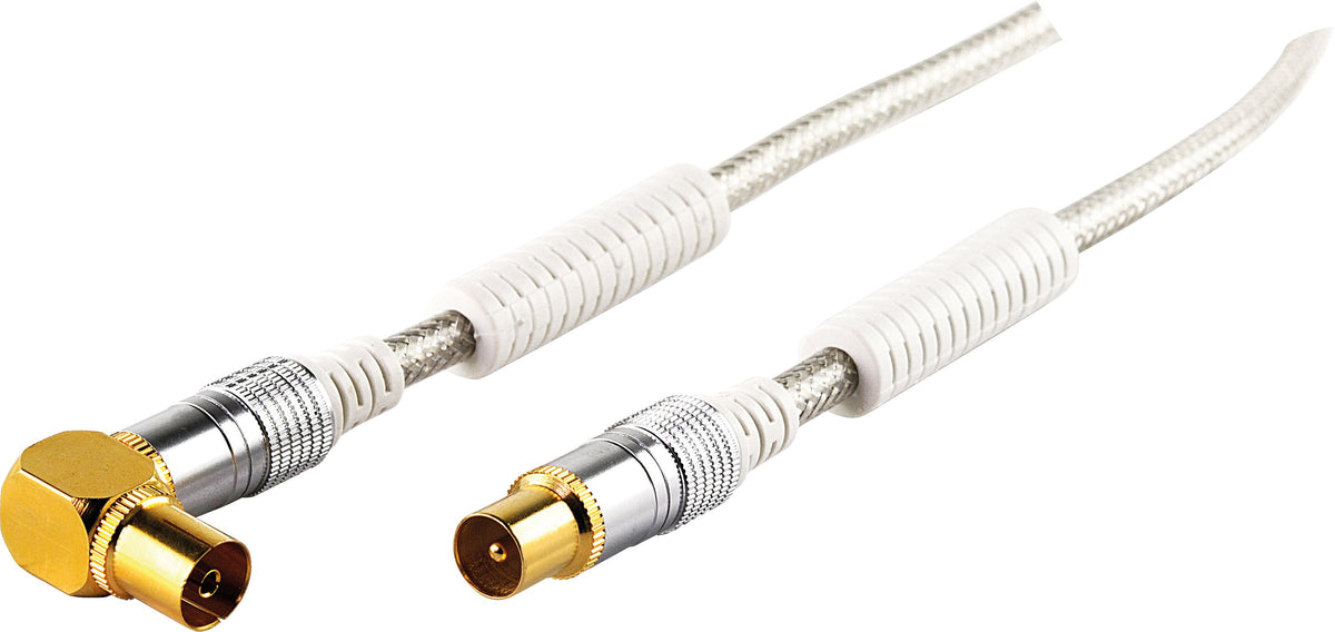Antennenkabel mit IEC-Winkelstecker 1,5 - 10 m 110 dB