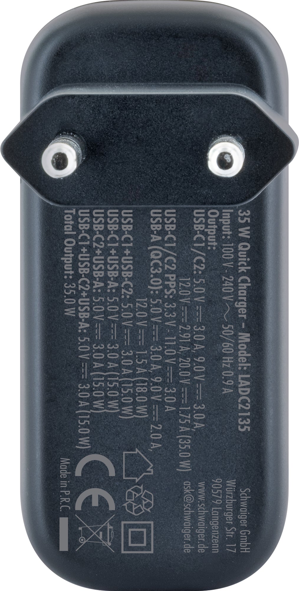 Ladeadapter USB-C & A 35W
