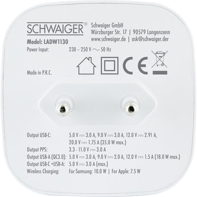 Ladegerät 20W mit QI Ladefläche magnetisch