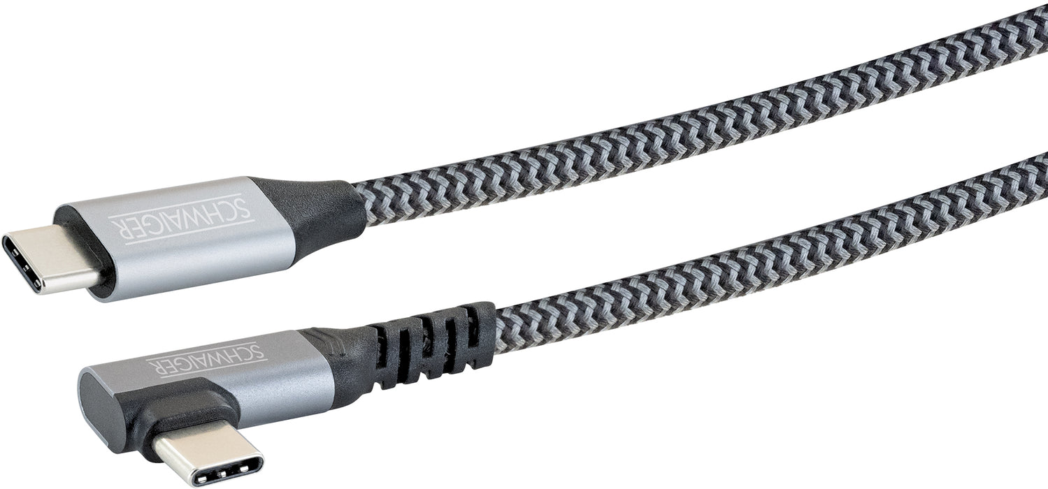 Ladekabel USB-C mit Winkelstecker (1,2 / 2 m)