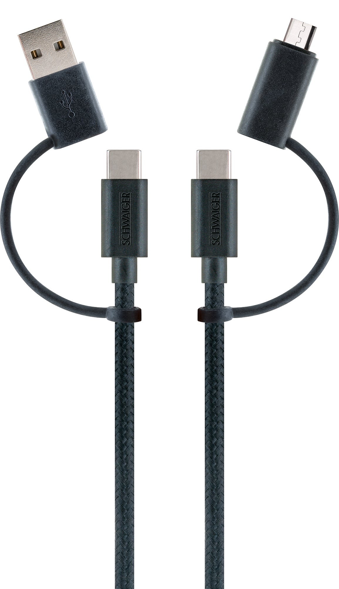 4in1 USB-Ladekabel 1,5 m