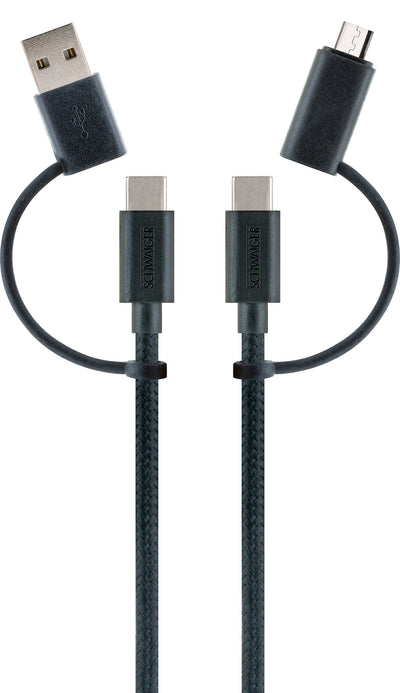 4in1 USB-Ladekabel 1,5 m